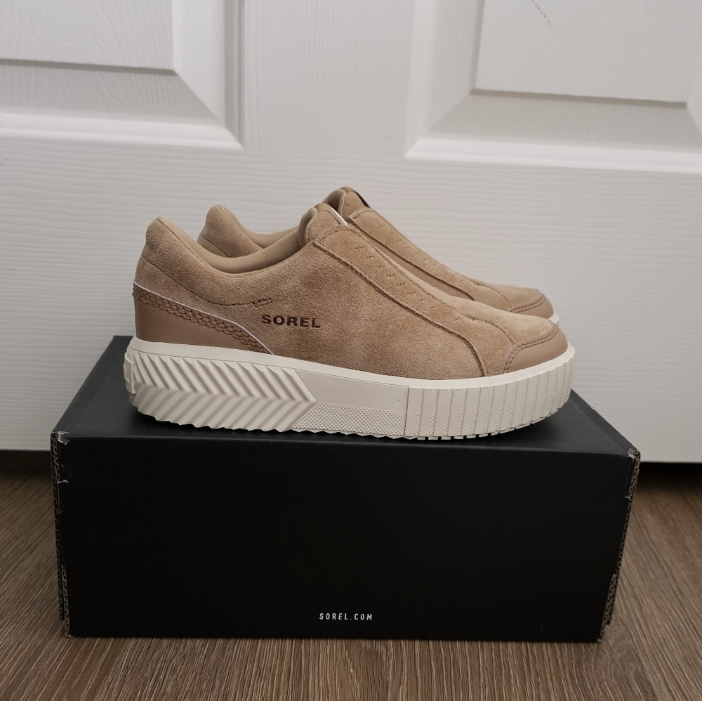 Sorel Tan Suede Sneakers
